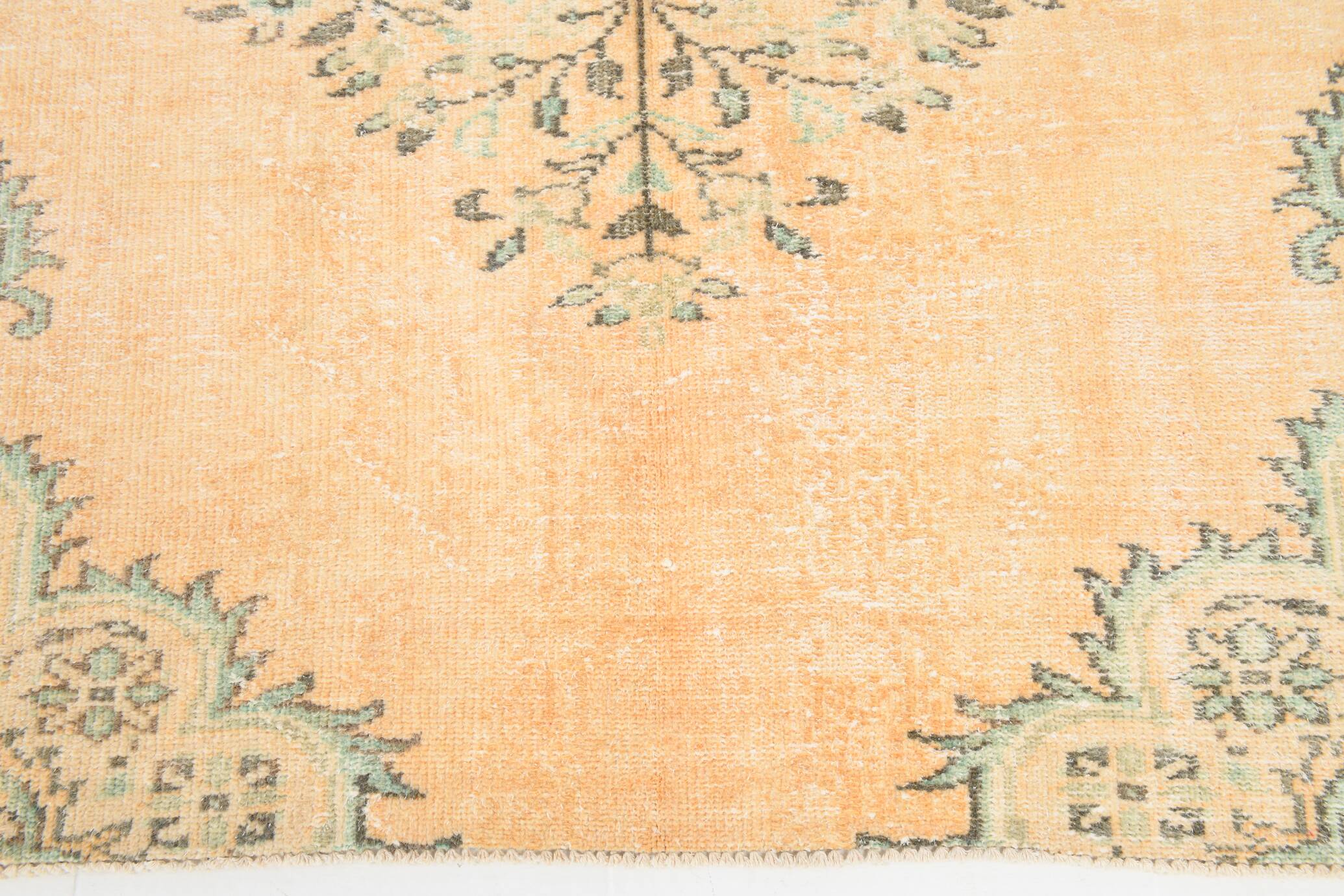6x9 Vintage Light Yellow Oriental Vintage Rug, 180x277Cm