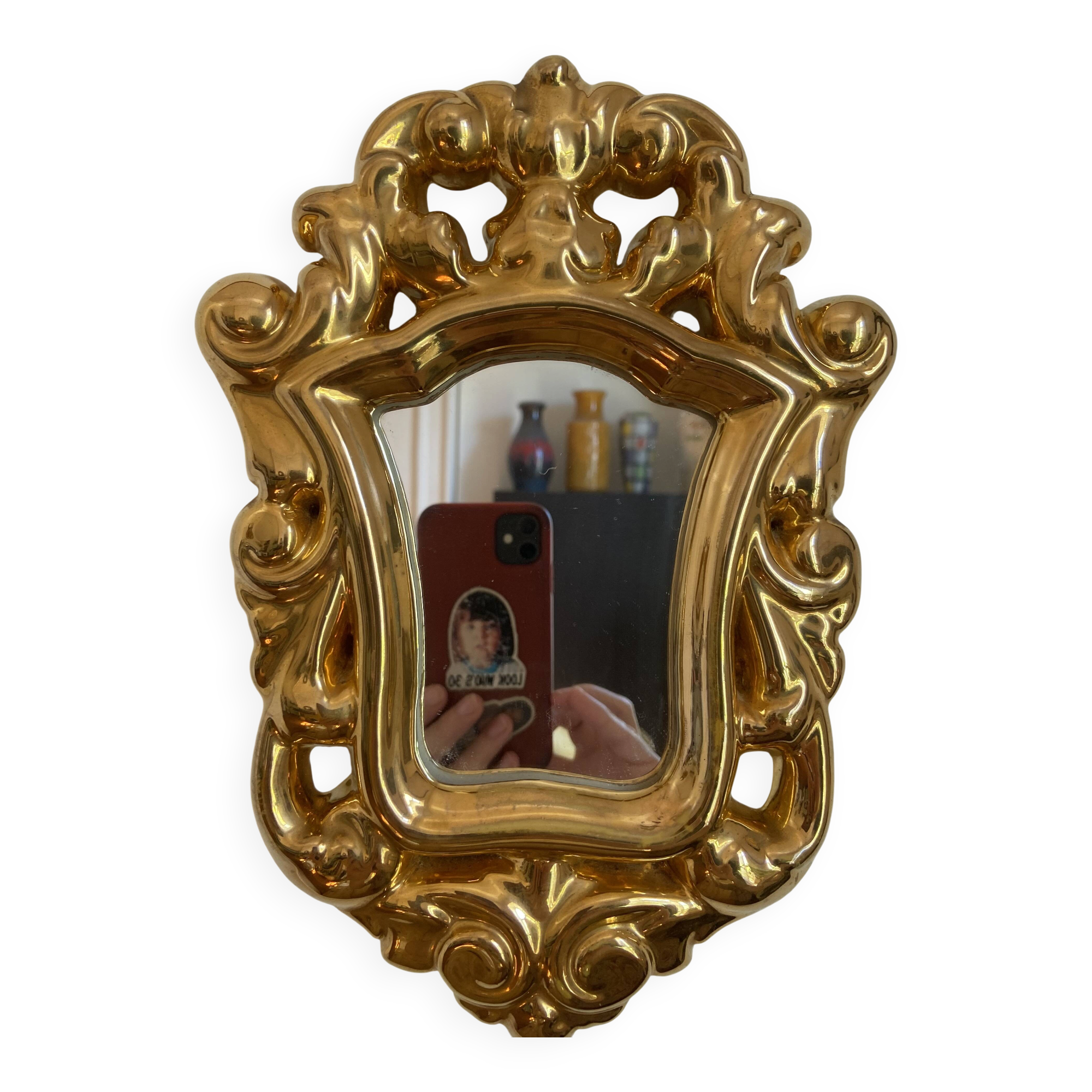 Ceramic mirror by Marc Roussel
