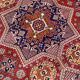 Burgundy wool Persian rug from Romania 200x300cm