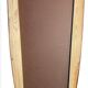 Miroir Art Déco en laiton de forme libre 78 cm