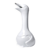 Vintage porcelain carafe from Limoges, white, model after Sandoz.