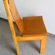 Chaises en orme massif et cuir , Luigi Gorgoni , roche bobois