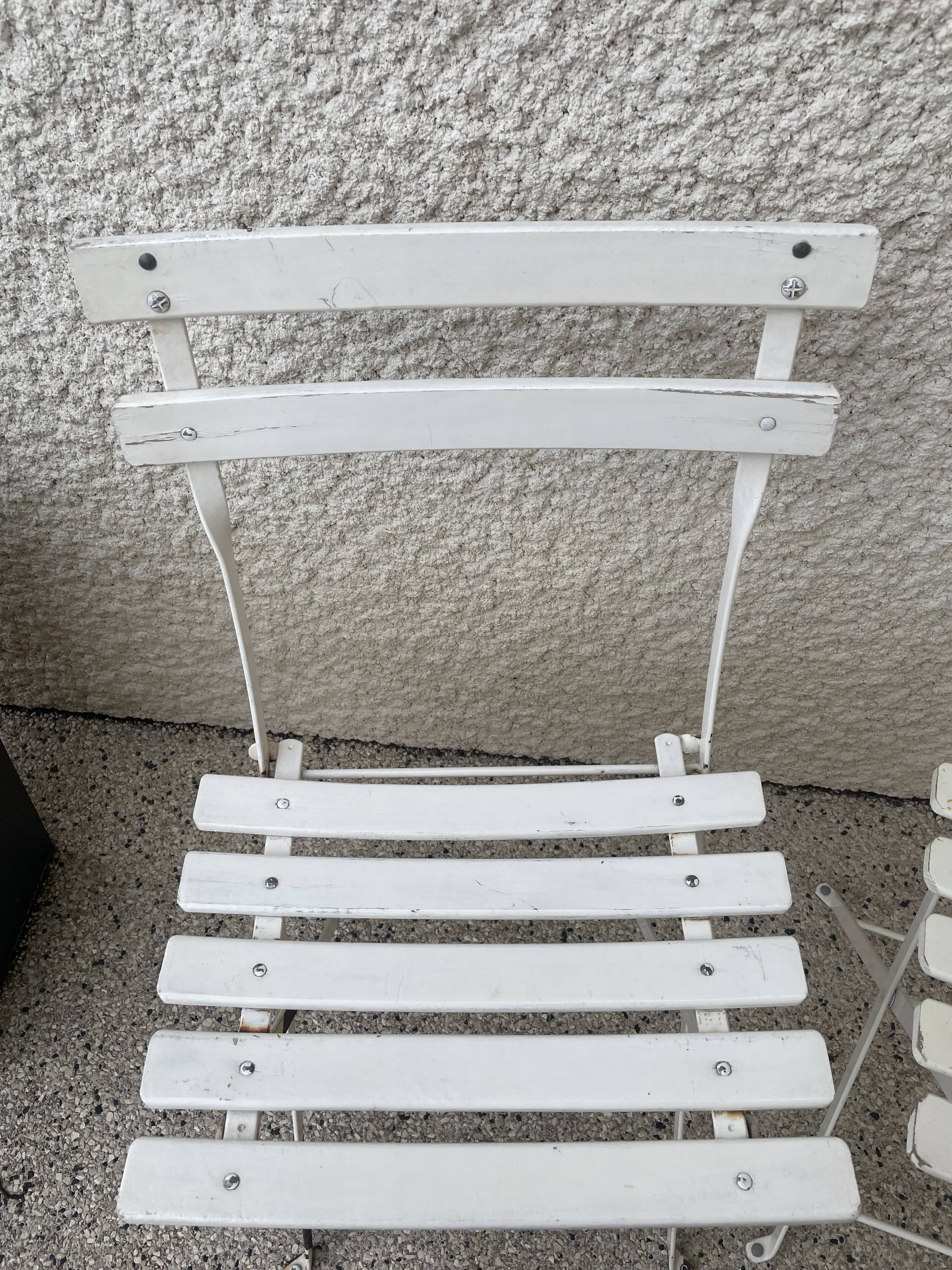 Pair of vintage folding chairs