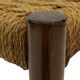 Vintage chair from the 70s minimalist design in wood and paper cord
