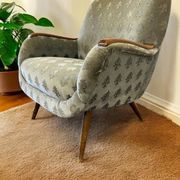 Fauteuil cocktail vintage bleu clair / fauteuil / fauteuil une place