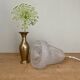 Vintage Art Deco frosted glass tulip pendant light