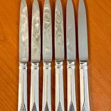 Christofle Atlantide, 6 table knives 24.5 cm very good condition