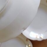 Coffee cups and sugar bowl, Old Paris Empire porcelain, Vve BARES