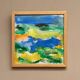 Huile sur toile originale suédoise – "Composition" par Inge Blomqvist