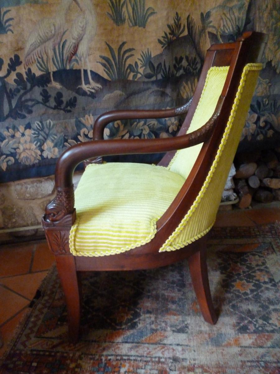 Fauteuil Gondole époque Empire