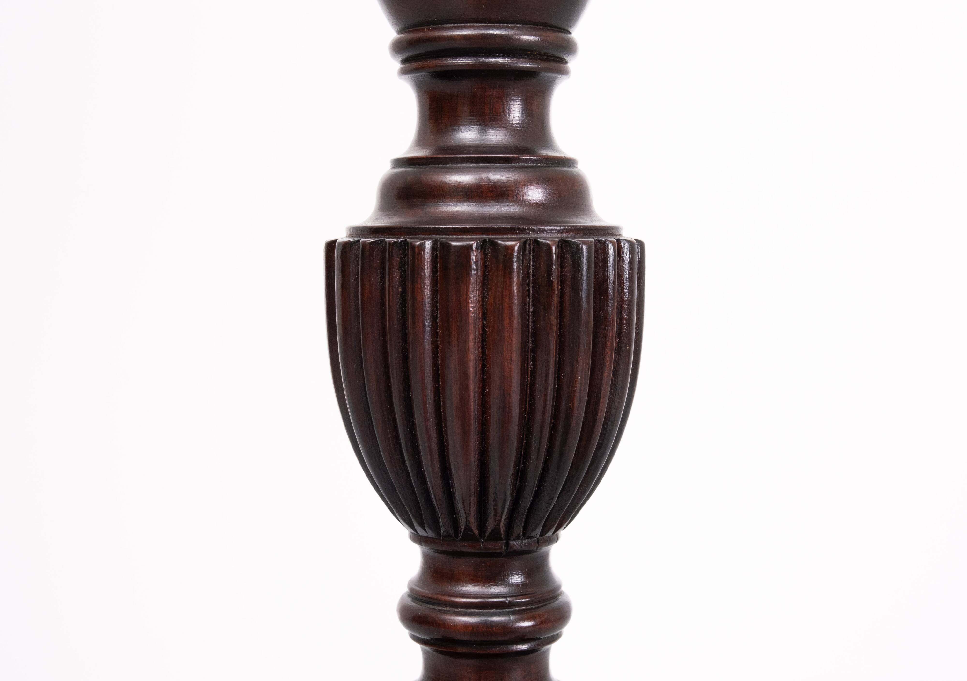 19th Century Mahogany tall Torchere Stand