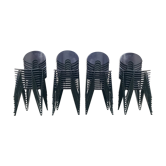 Set of 36 stackable chairs by Walter Leeman for Kusch & Co