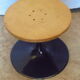 Coffee table round double-sided tray and tulip foot 70s