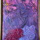 Abstract painting signed Bernard Ledain (1944-2024), mixed media on