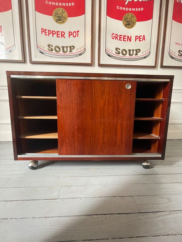 Caisson de rangement sur roulette Georges Nelson par mobilier international