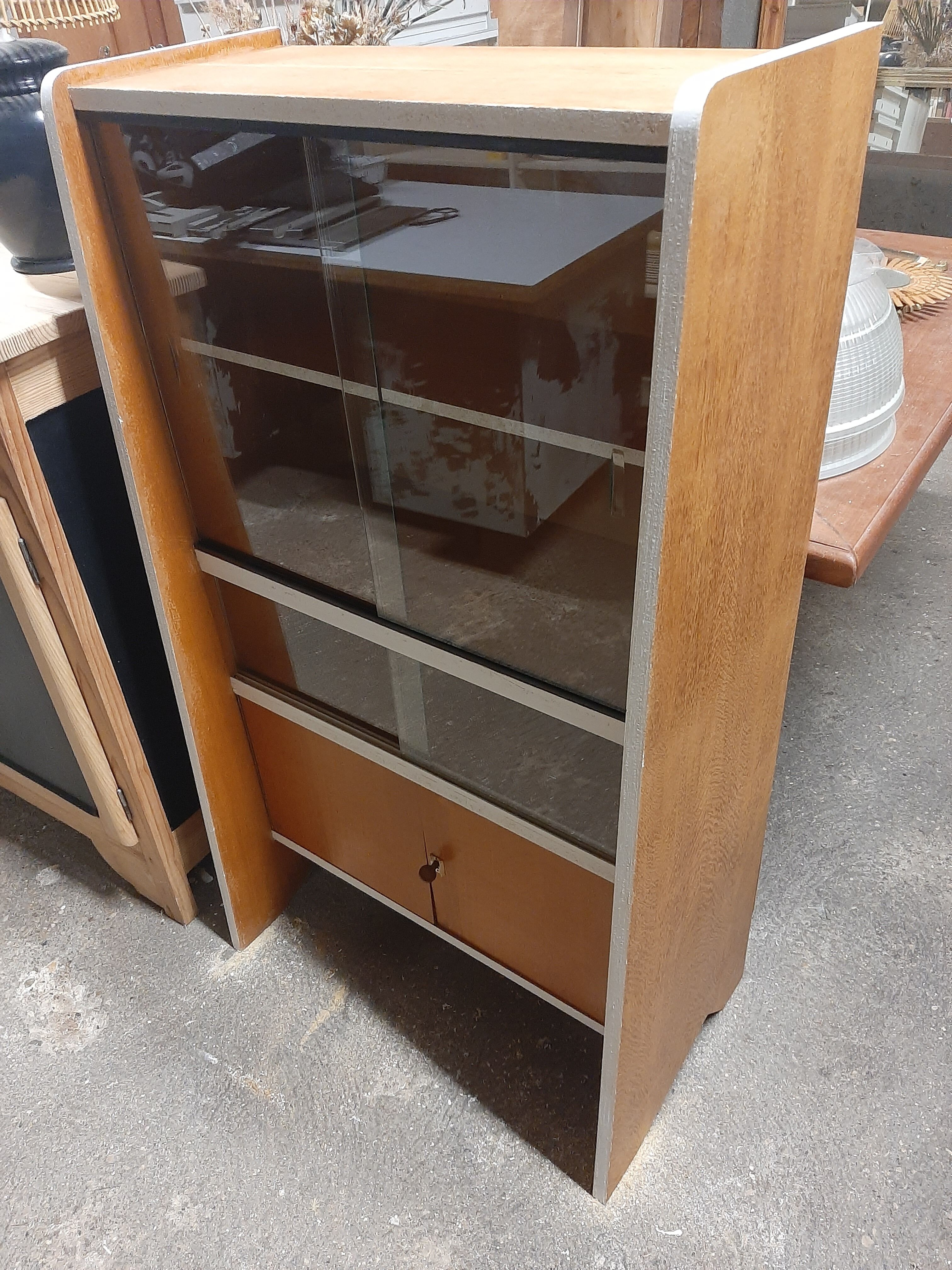 Vintage oak showcase