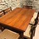 Table vintage scandinave en teck avec deux rallonges