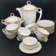 White and gilded Limoges porcelain tea/coffee service – MPM0724SV1