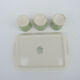 3 antique egg cups on a ceramic tray – Villeroy Boch