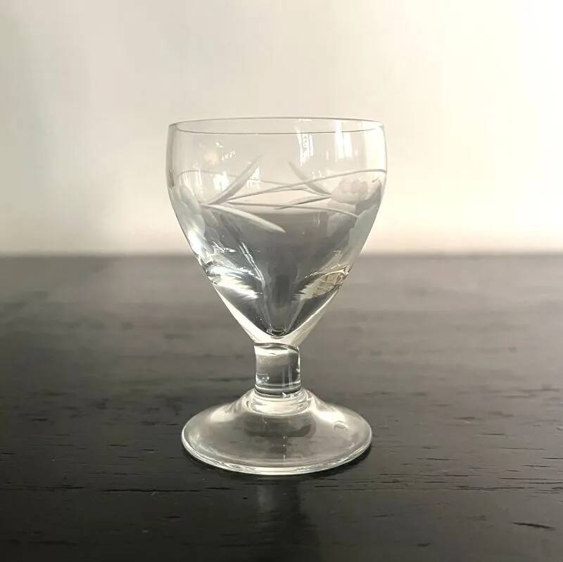 Crystal liqueur glasses