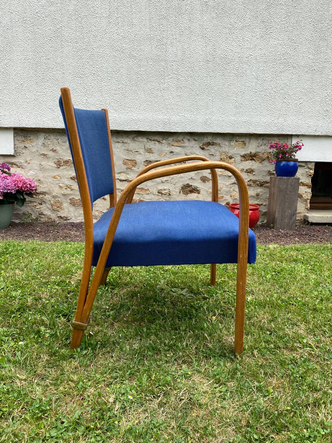 Pair of Bow Wood armchairs