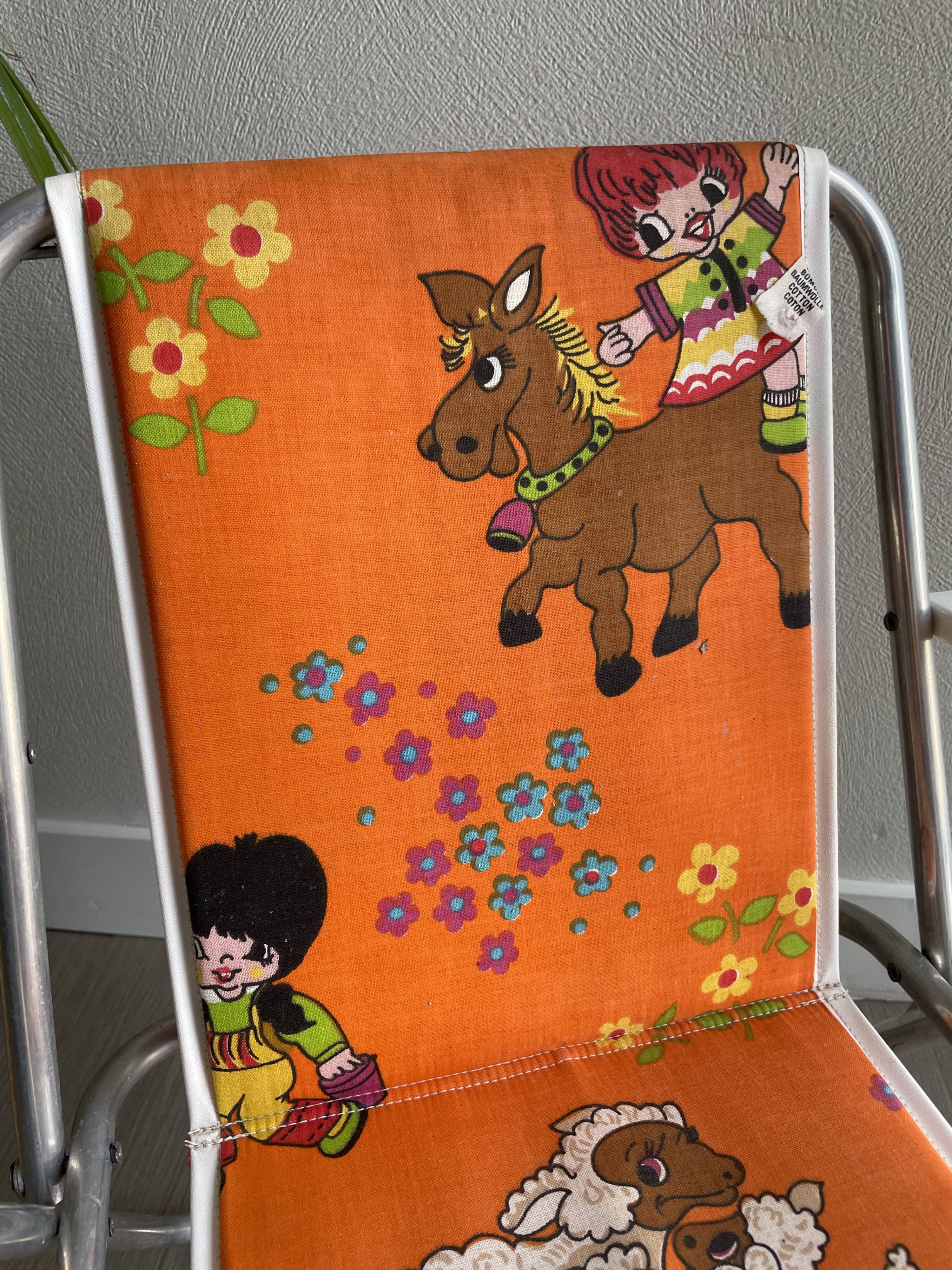 Vintage children's camping chair