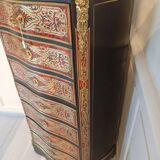 Boulle marquetry secretary desk with weekly drawer