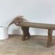 Vintage wooden footrest stool