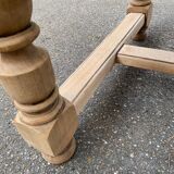 Renovated extendable farmhouse dining table in oak, 20th century, 170-250cm.