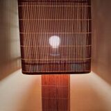 Lampe de chevet en raphia