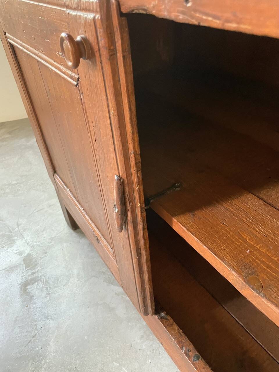 Jam cabinet, folk art furniture, oak, 19th century
