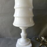White marble graphic lamp, 1960s