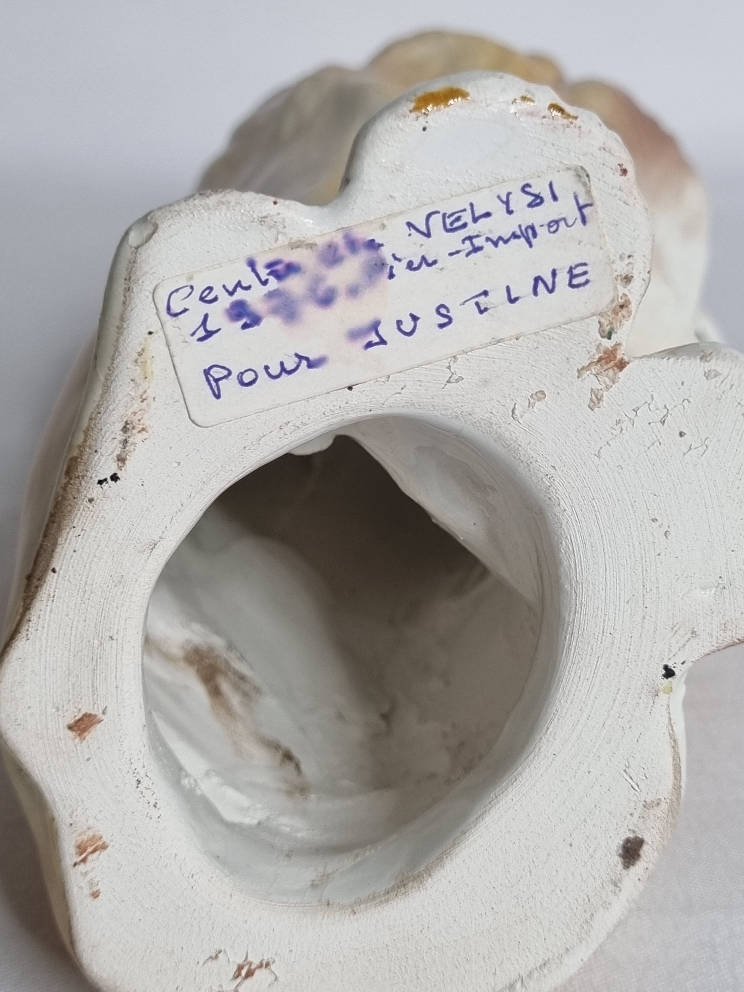 Lion in glazed ceramic, 70s