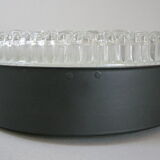 Ceiling lamp staff vintage 1960 glass & metal