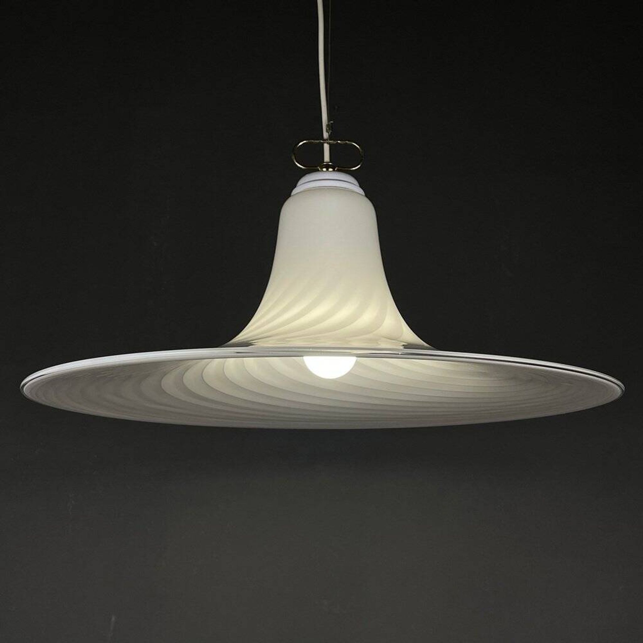Murano glass pendant lamp Tourbillon by Vetri Murano, Italy, 1970s