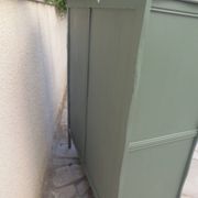 Armoire ancienne Green Smoke – Toile de Jouy .