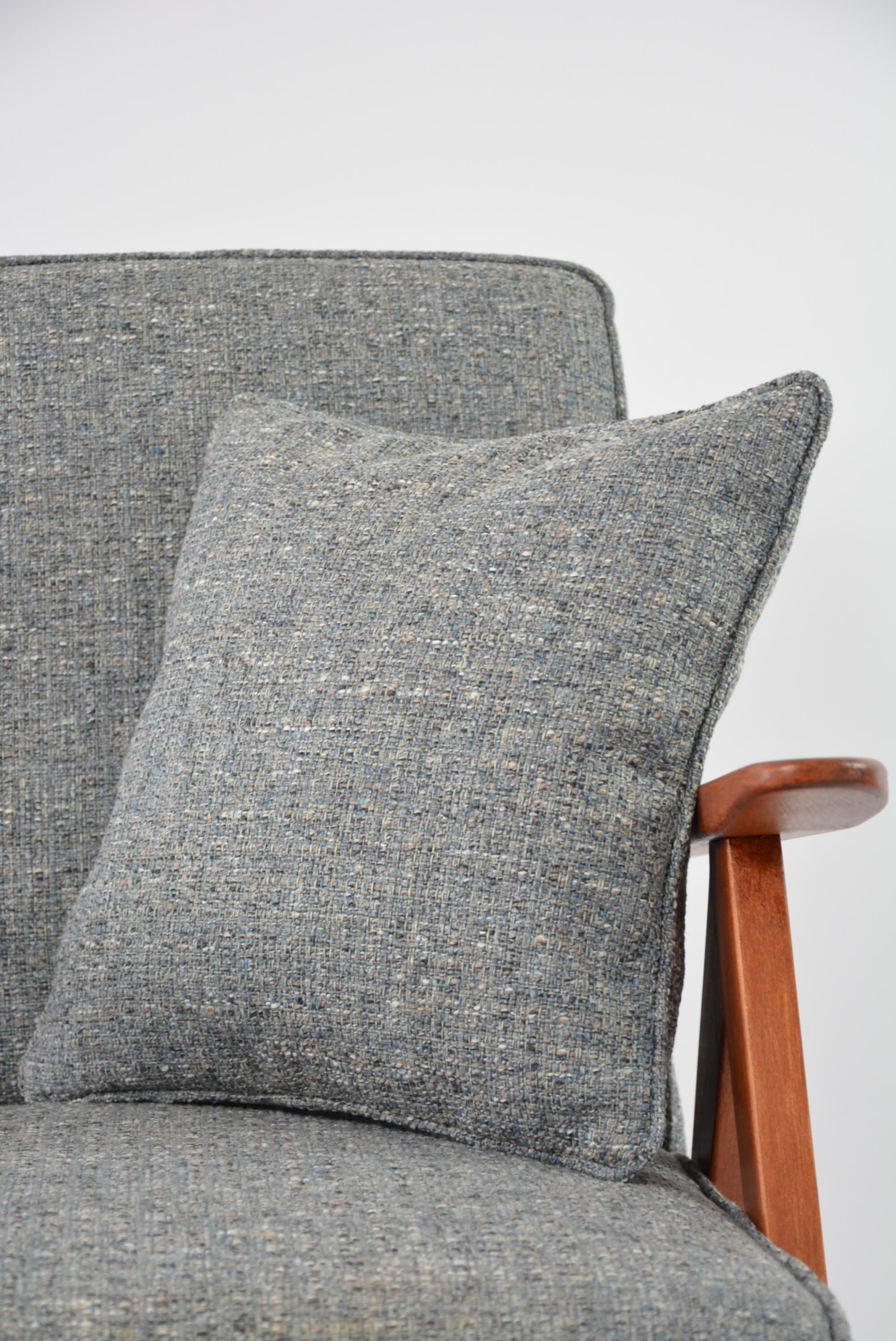 Armchair kompas blue gray mottled