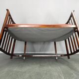 Josef Hoffmann Art Deco Beech Sofa, Vienna Secession, 1920s