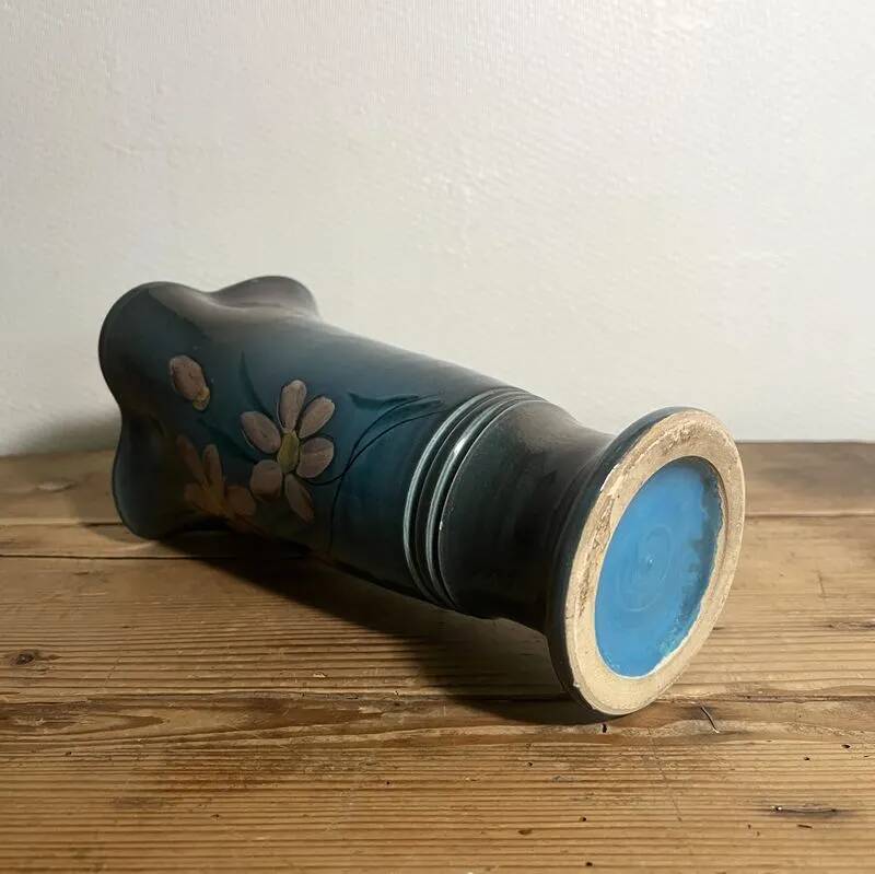 Vintage glazed ceramic vase