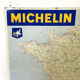 Map of France Michelin in sheet metal 1962