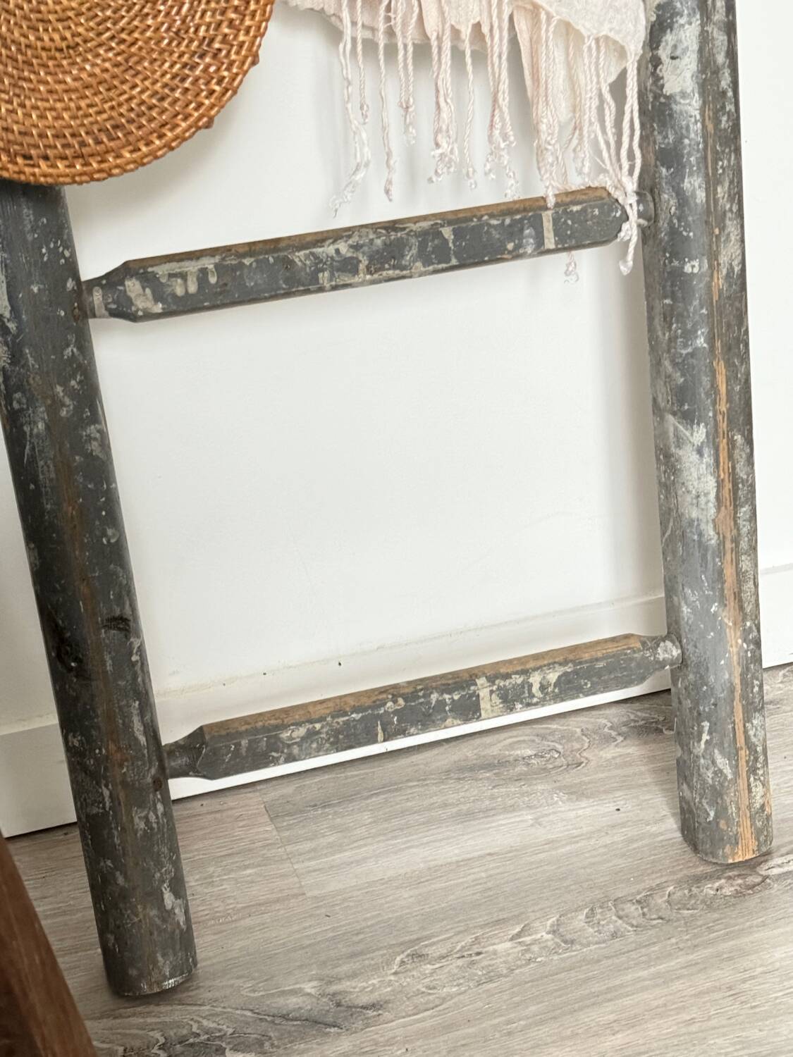 Old decorative wooden ladder