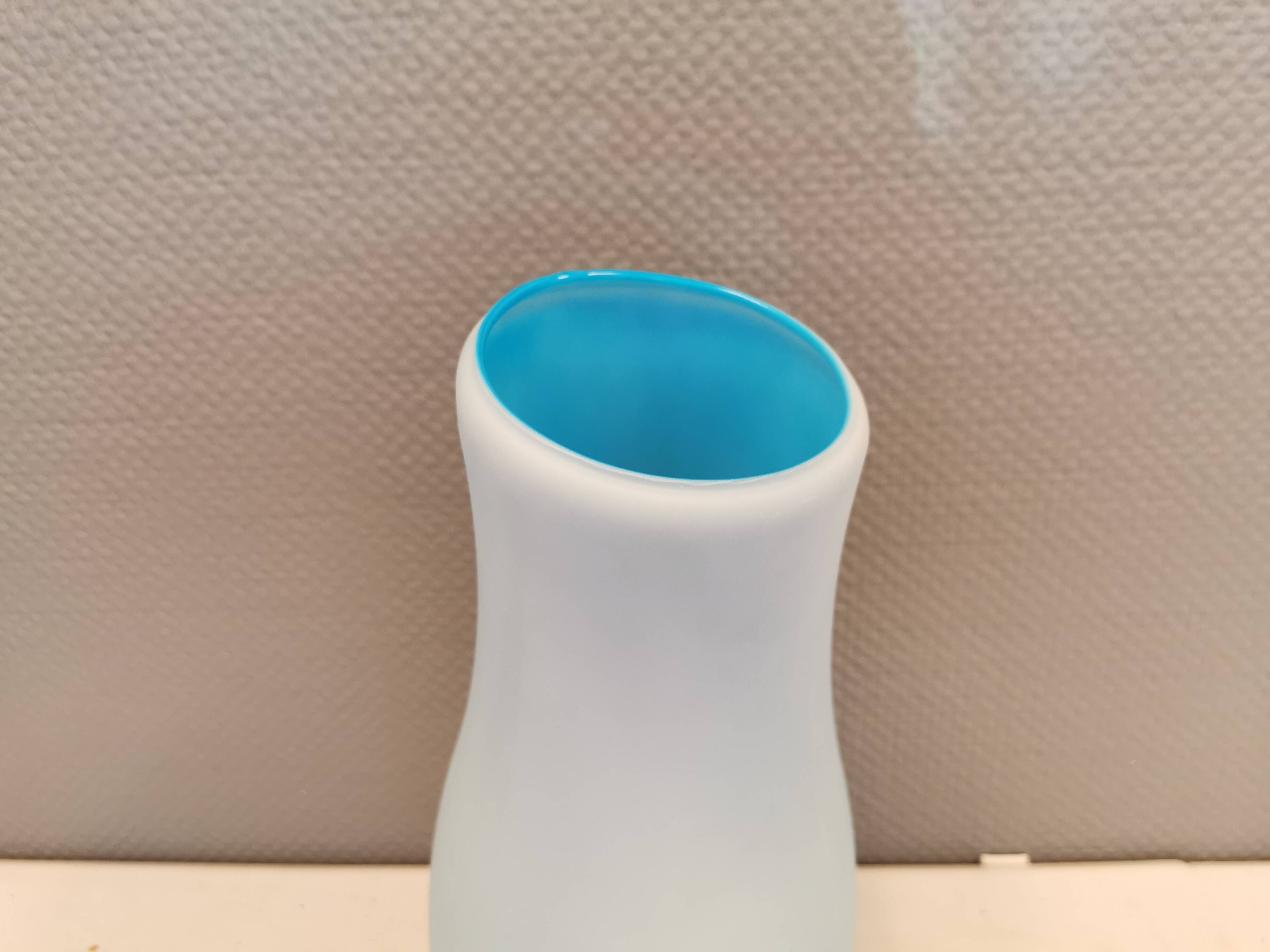 Blue vitage Ikea Mylonit lamp, handmade, 1990s