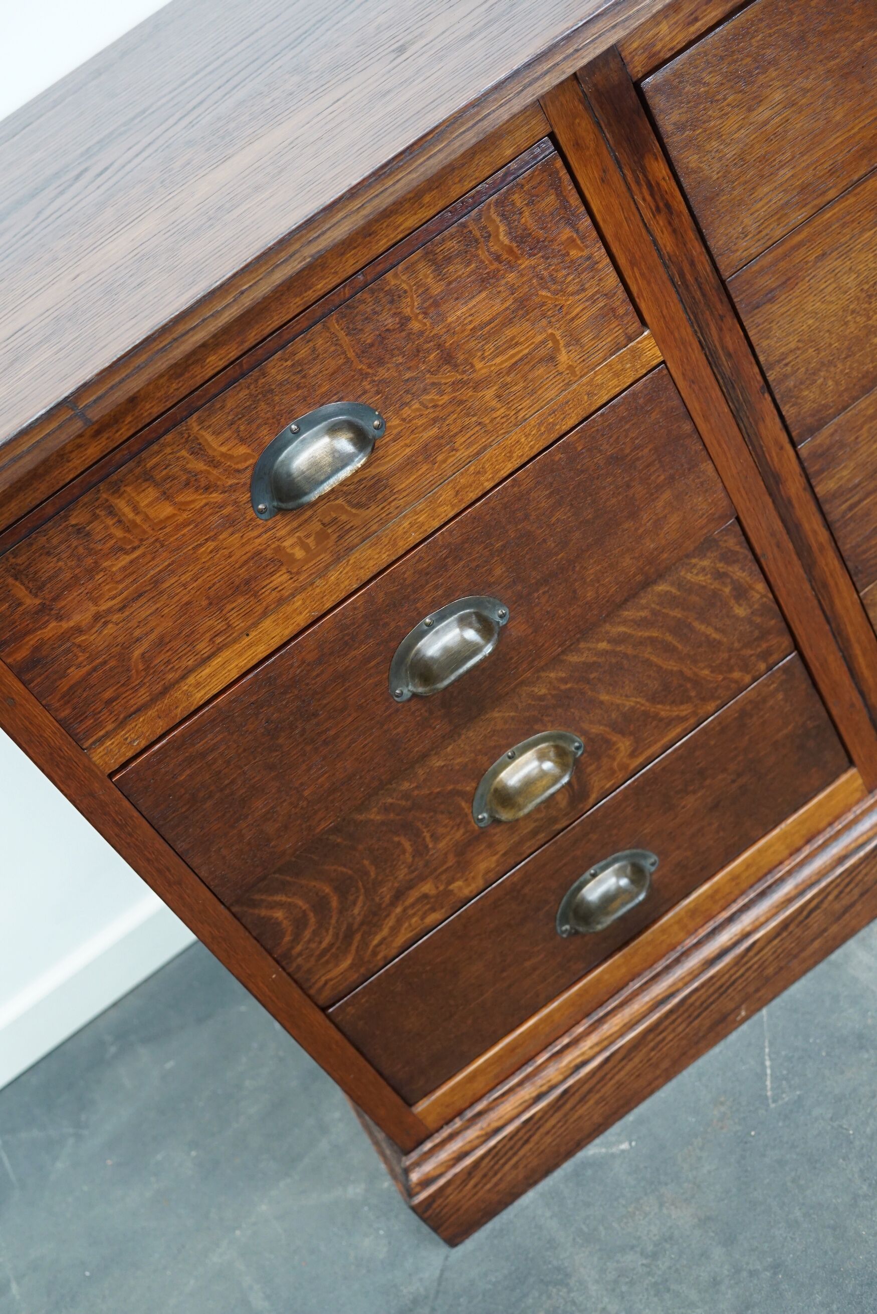 Dutch oak apothecary cabinet, 1930s