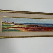 Swedish Oil on Panel – “Red Seaweed, Bredsätra Öland” by Stig Jonzon