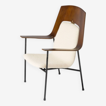 Bent wooden armchair attributed to Robin Day - 1960's