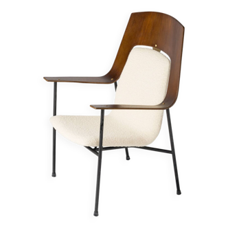 Bent wooden armchair attributed to Robin Day - 1960's