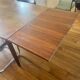 Scandinavian extendable wooden table