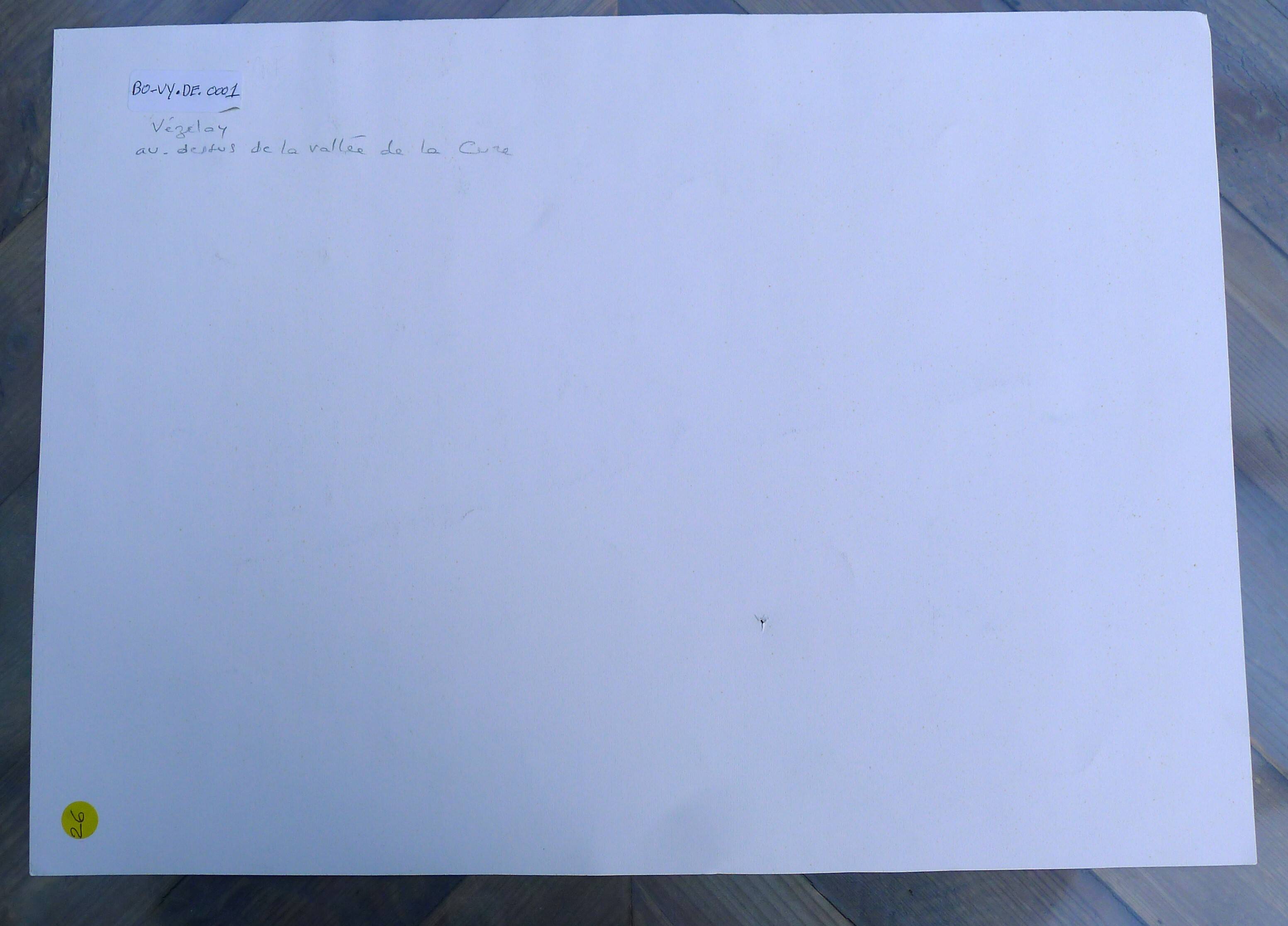 Original drawing in black chalk by Jean Villette (1913-2005)