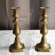 Pair of brass candlesticks