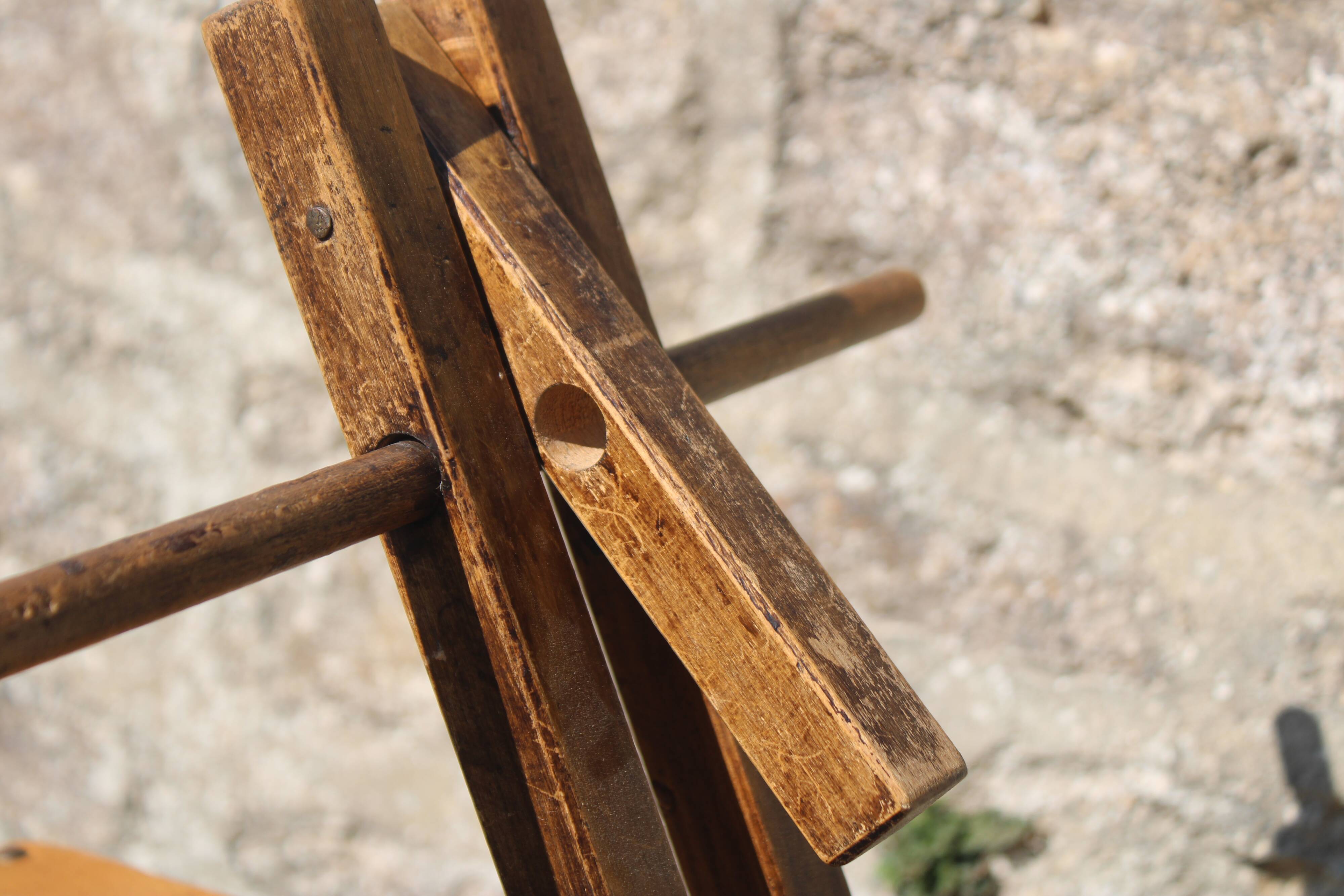 Small vintage wooden rocking horse – H60 x W53 cm